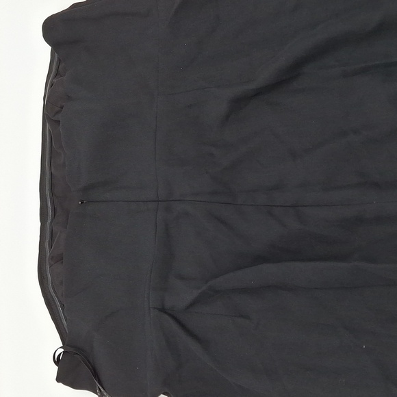 After Six Strapless Pleated Faux Wrap Front Slit Trumpet Gown Black 20R - Picture 6 of 11